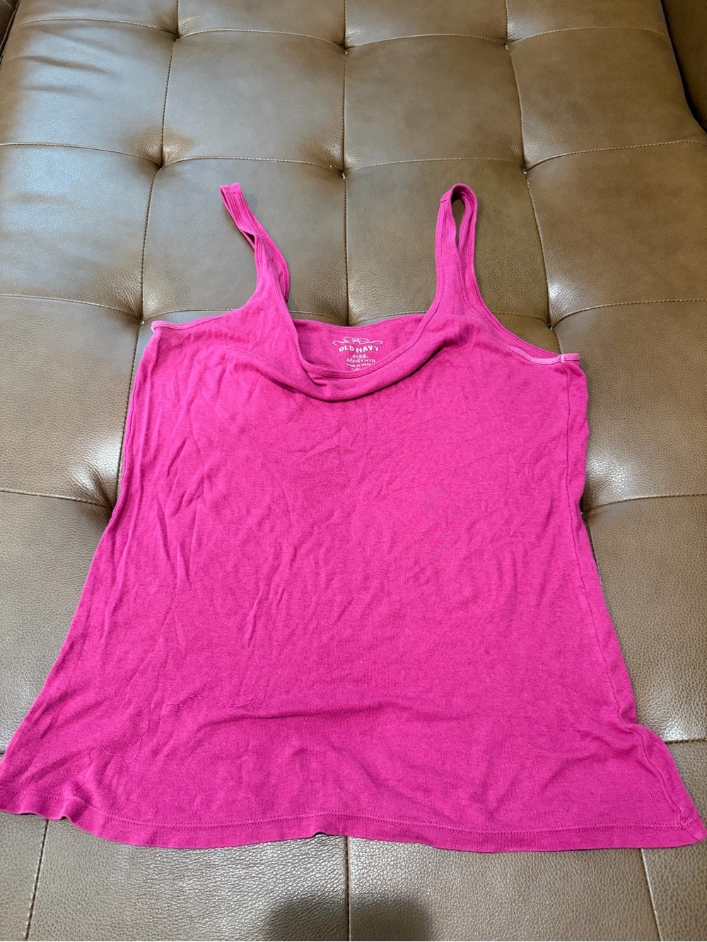 Old Navy Women's Pink Tank Top - Sleeveless Scoop Neck Size M